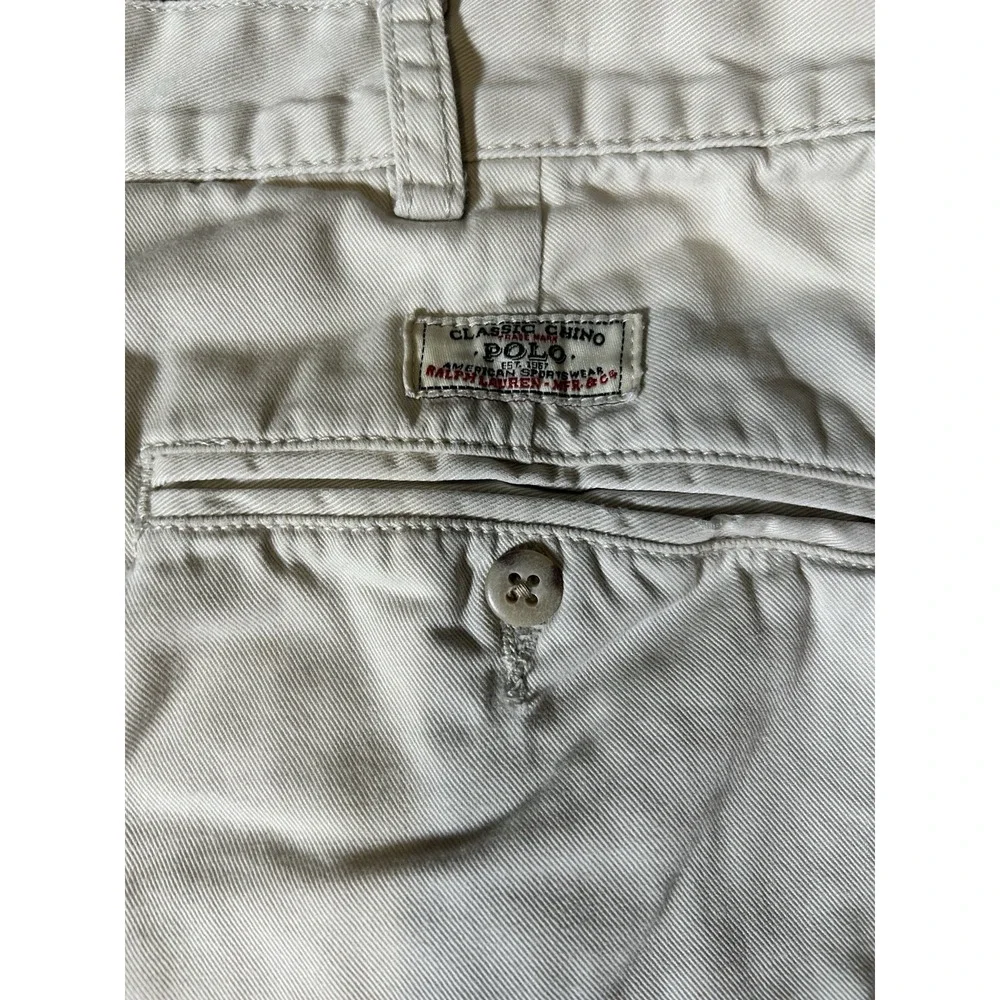 Polo Ralph‎ Lauren Shorts Men's 40 Khaki The Tyler Pleated Casual Chino
